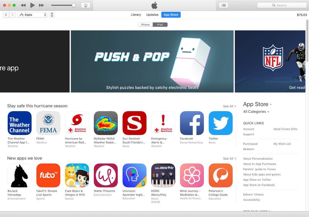 pretty simple itunes app store