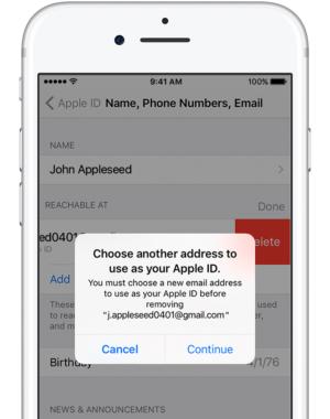 mac911 change apple id in ios