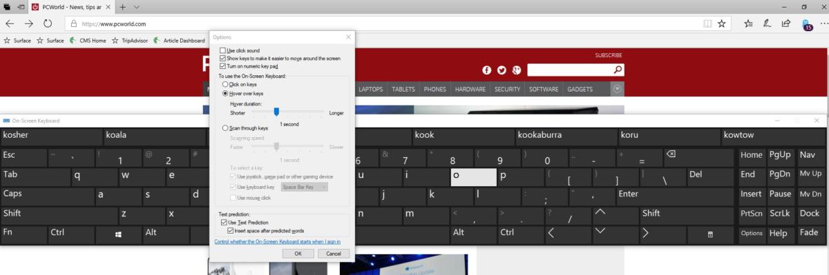 on screen keyboard windows 10