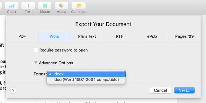 what is word document in mac