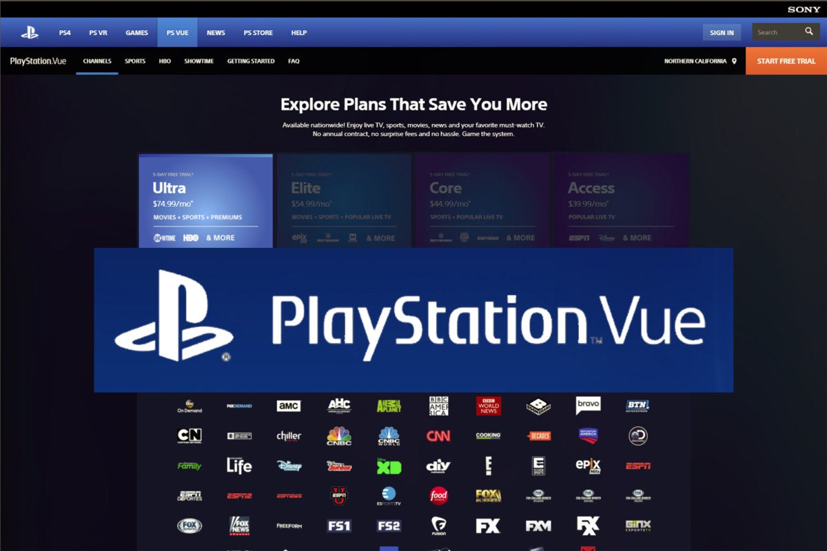 playstation vue plans