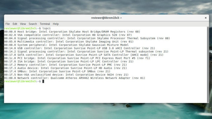 purism librem 15v3 lsspci