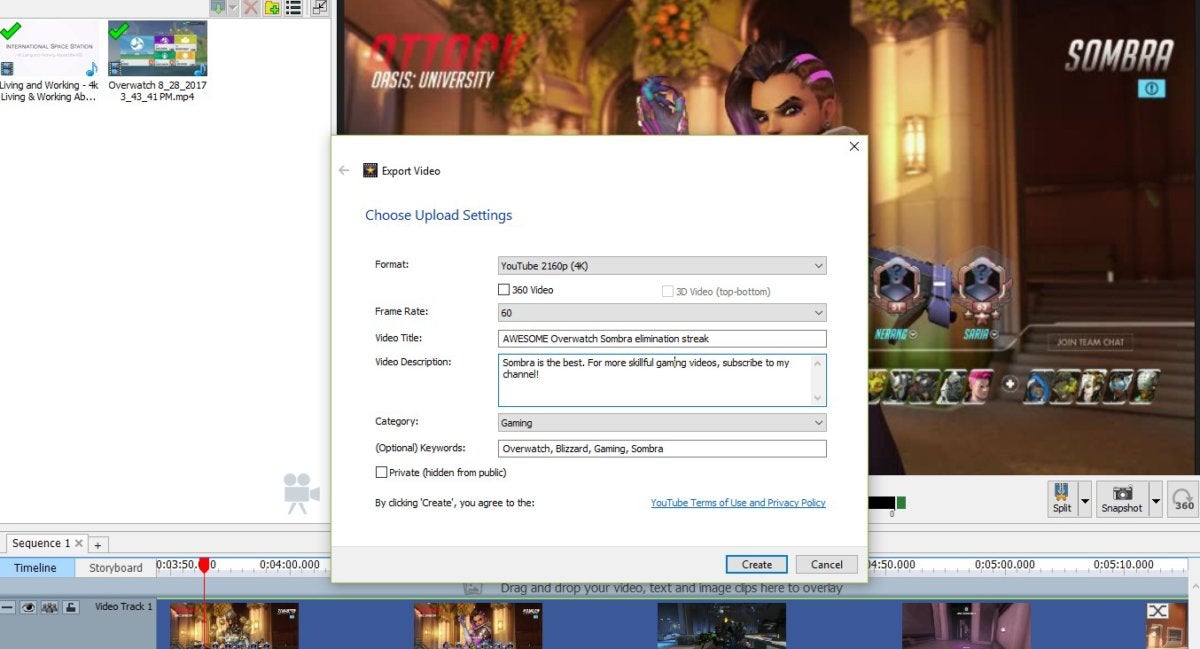 videopad video editor export