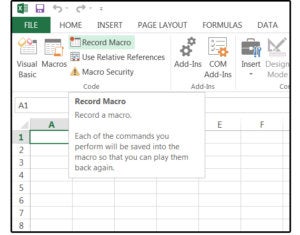 01 application macros using a macro recorder