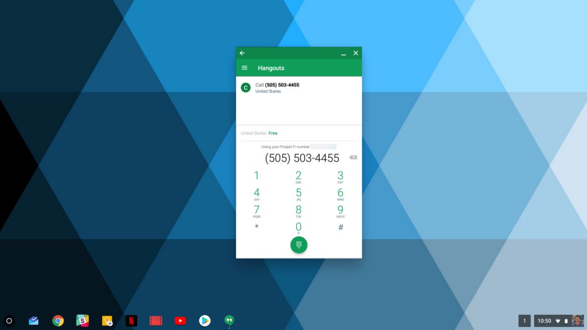 Android apps for Chromebook - Google Hangouts