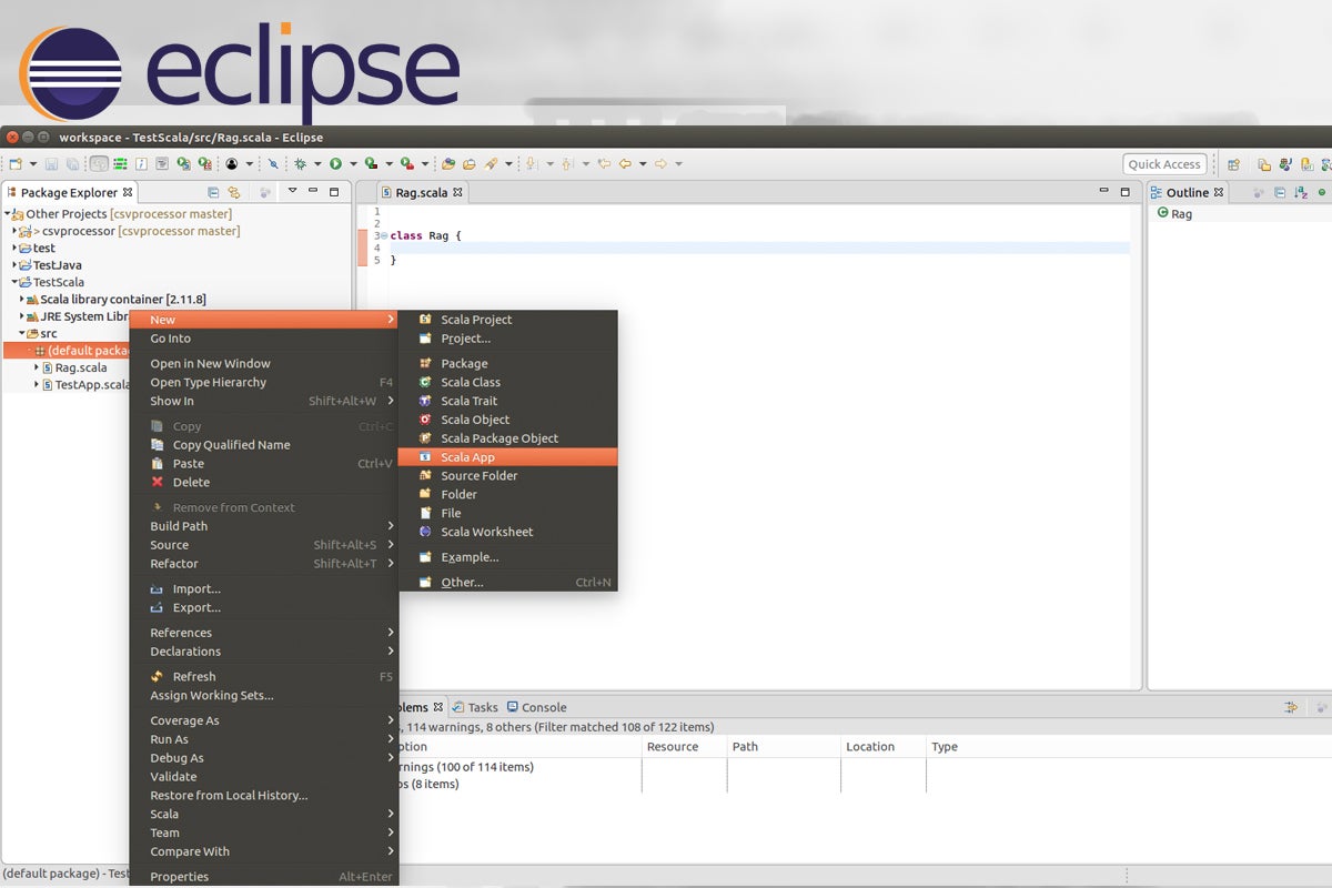 Eclipse programming language code