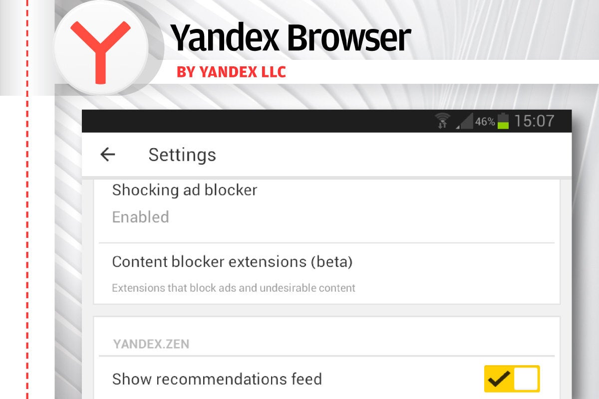 Alternatives to Android’s Chrome - Yandex Browser