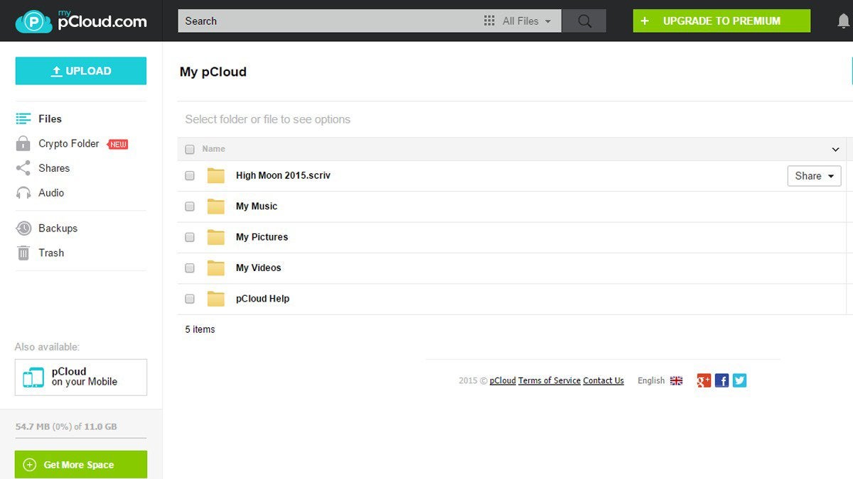 best cloud services pcloud