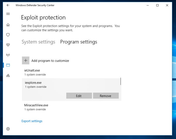 exploit guard windows 10 fall creator 4