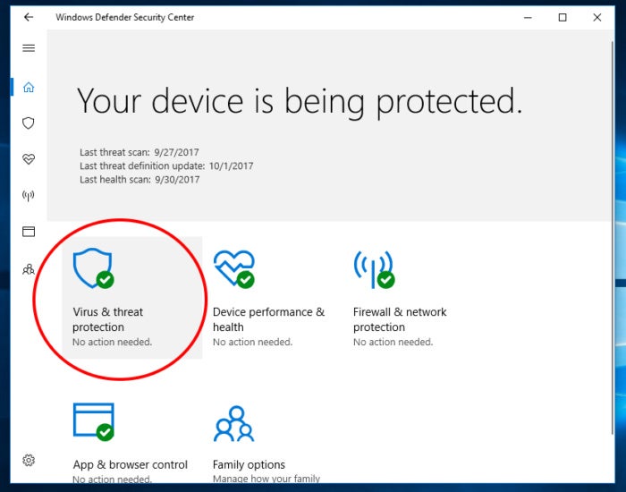 Protected folders windows 10 fall creators 1