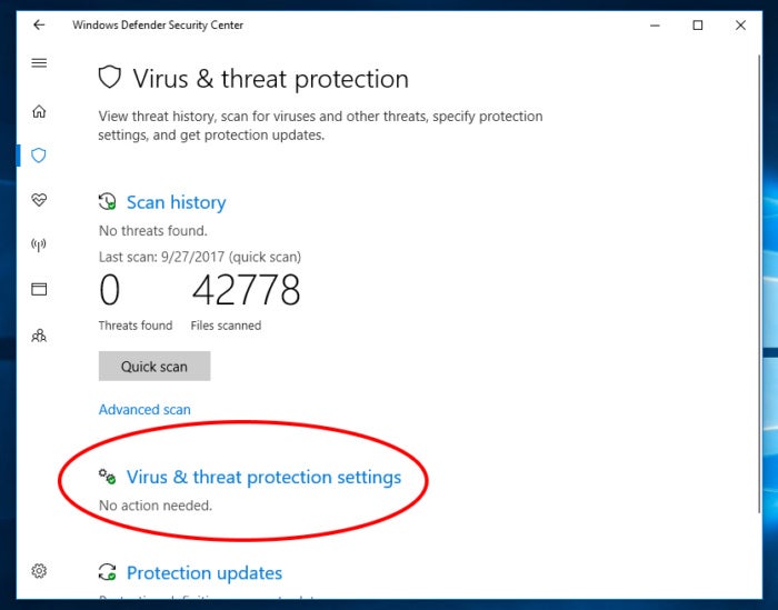 Protected folders Windows 10 fall creators 2