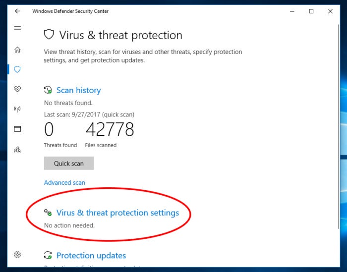 Protected folders Windows 10 fall creators 2