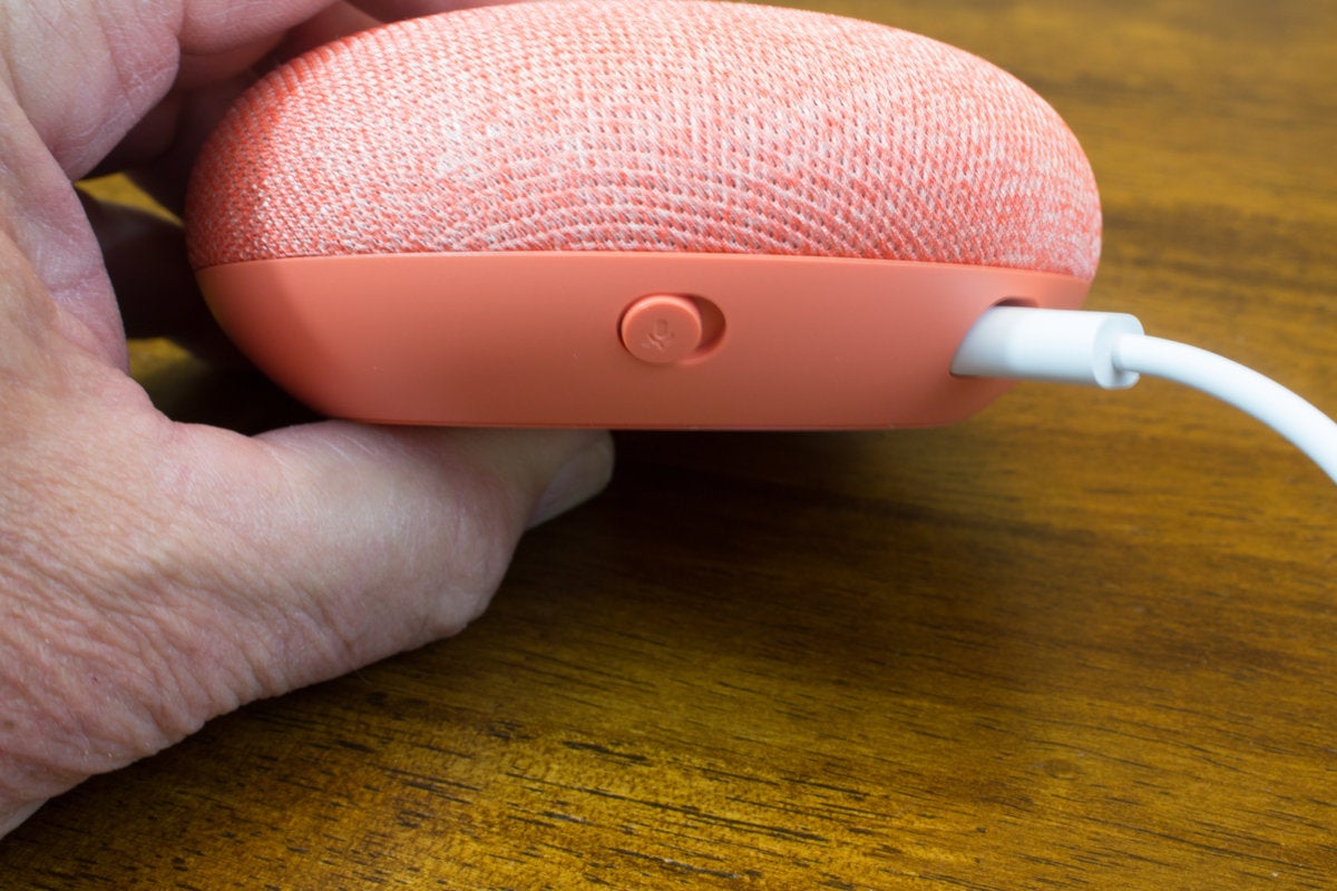 google home mini mic mute