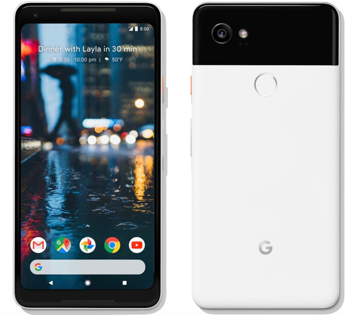 google pixel 2 xl front back