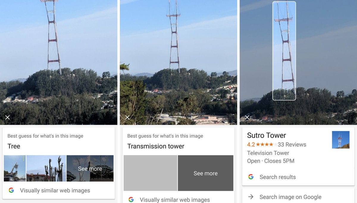 google lens sutro tower