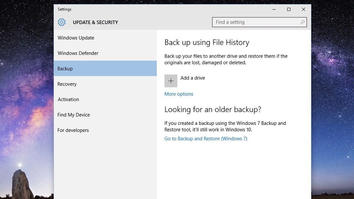how to backup win10 backup