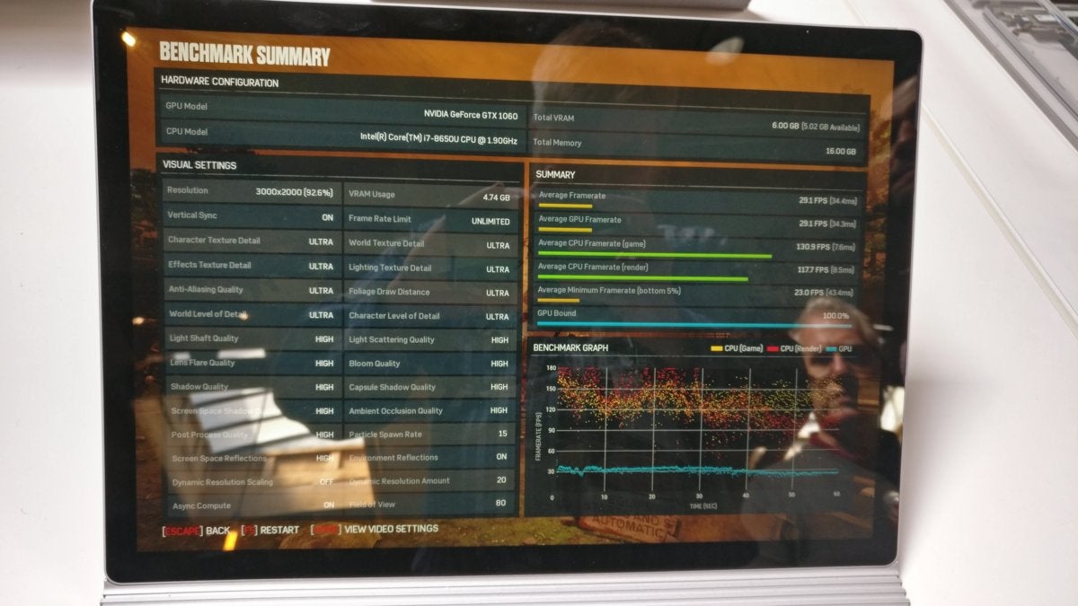 Microsoft Surface Book 2 Gears of War 4
