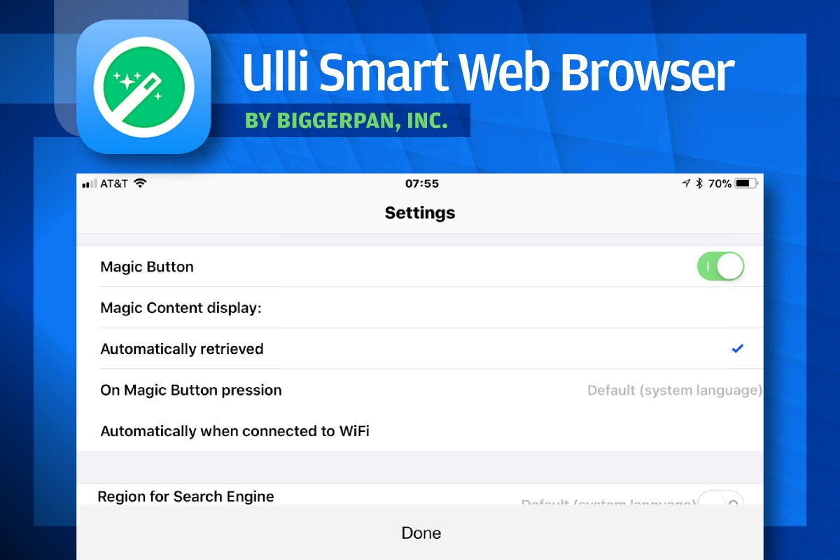Alternative iOS Browsers - Ulli Smart Web Browser