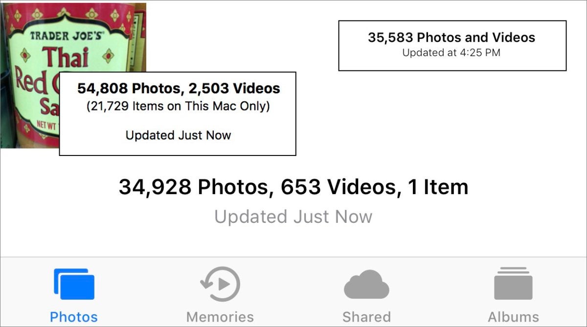 mac911 photos count ios