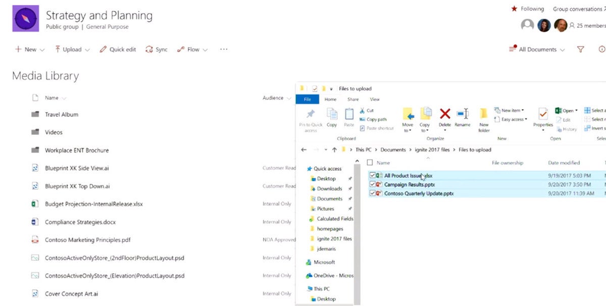 multiple files to drag into sharepoint