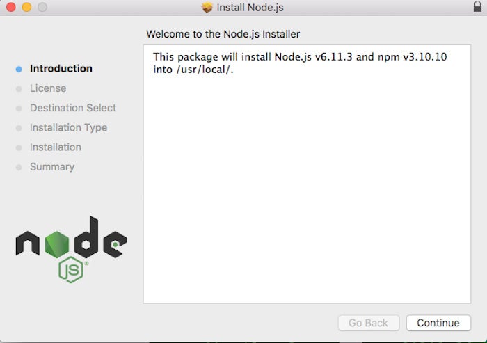 nodejs installer macos