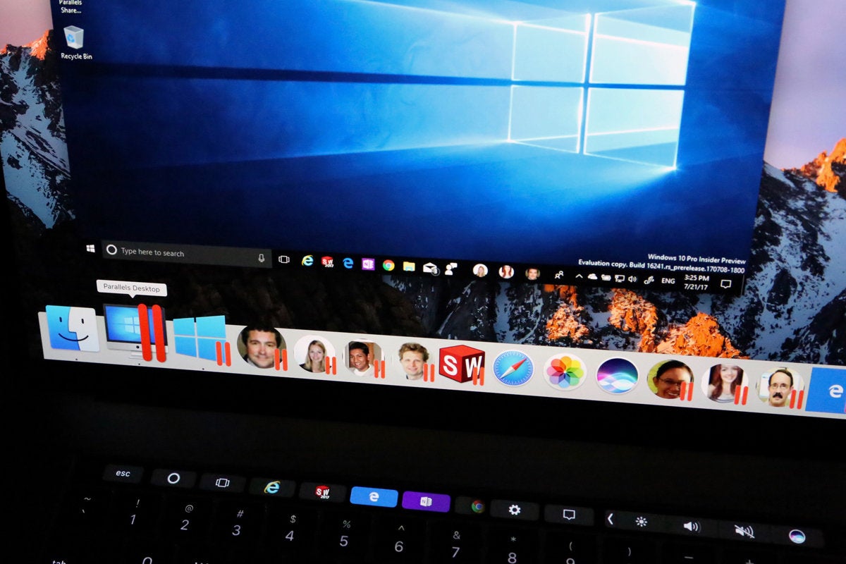 parallels desktop 13 touch bar and people bar