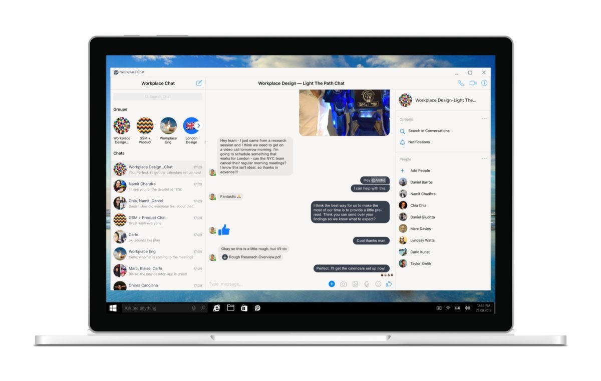 Facebook Workplace Chat app