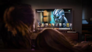 Apple TV and television viewer