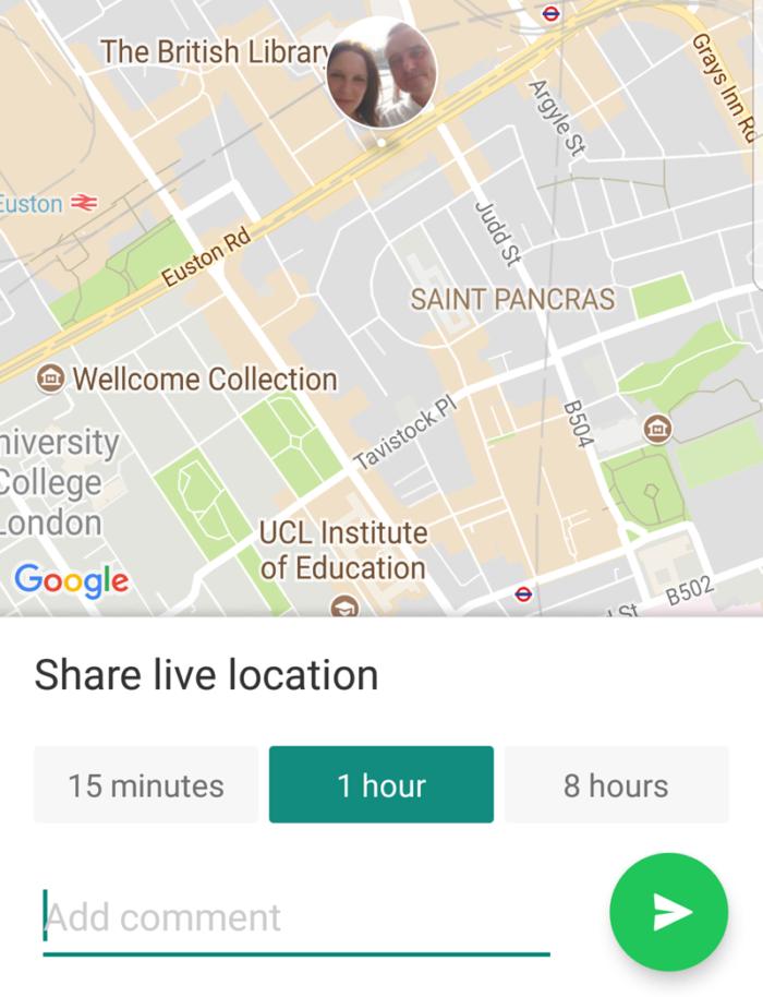 whatsapp live location 3