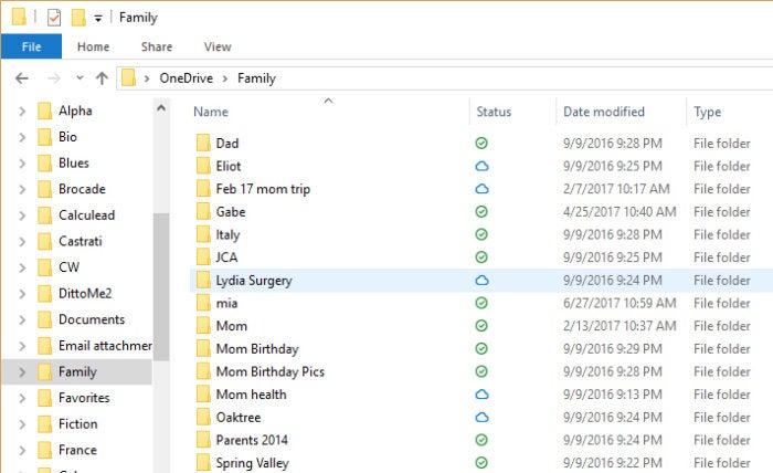 Windows 10 Fall Creators Update - file icons in OneDrive