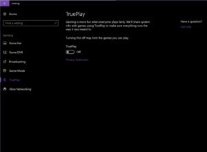 windows 10 fcu trueplay