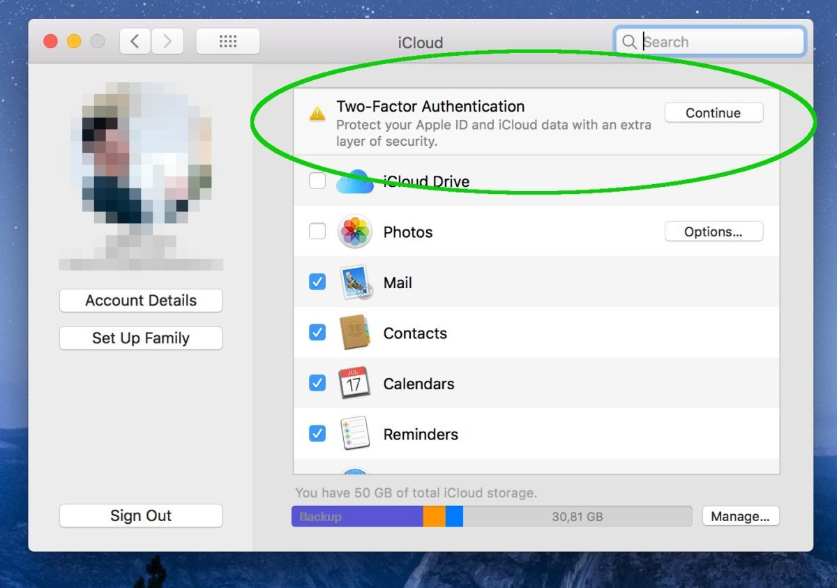 Mac dialogue screen