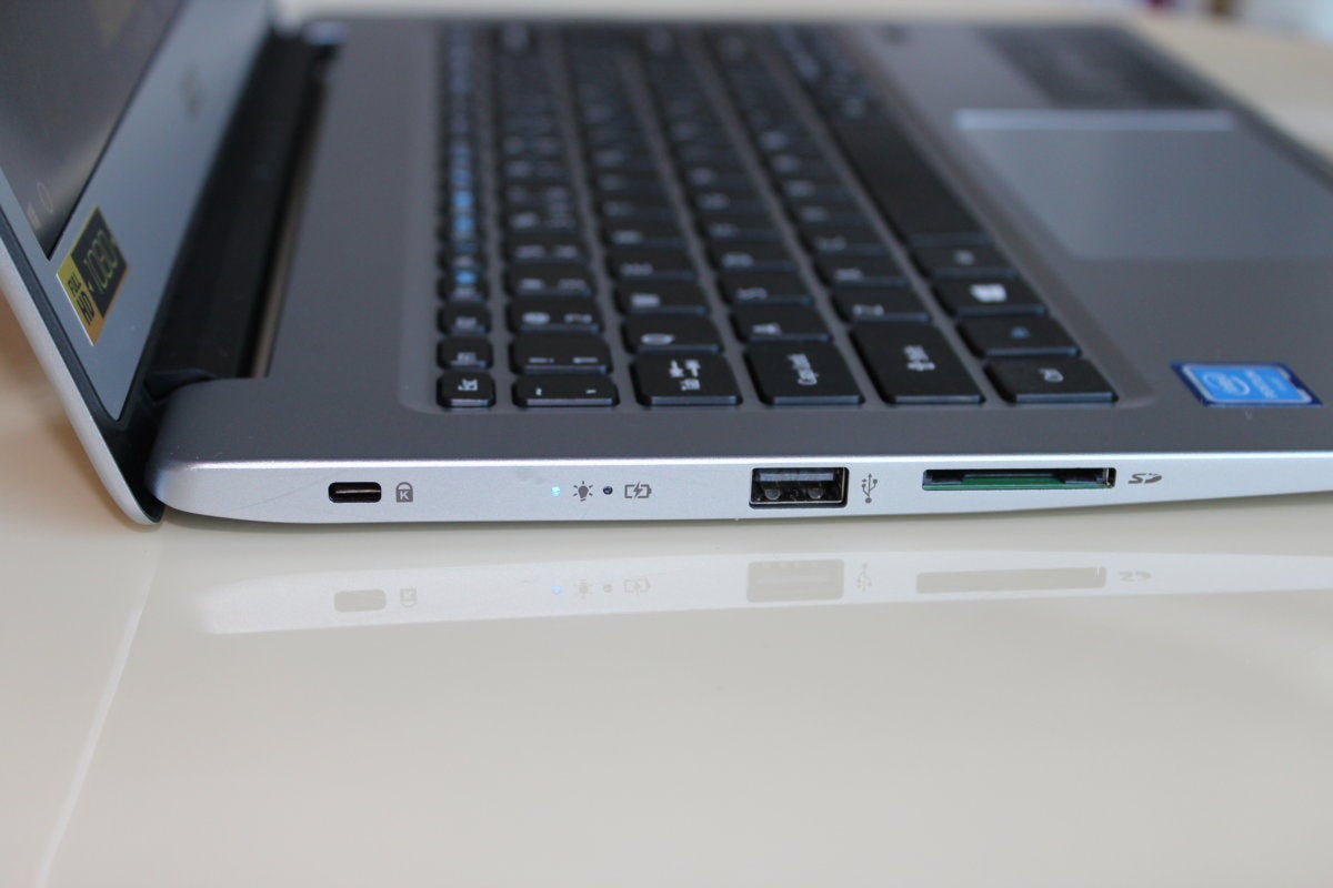 acer swift 1 left ports