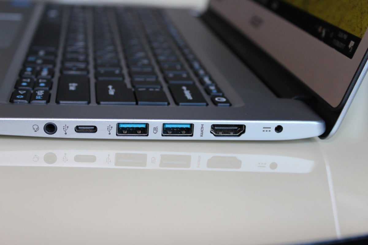 acer swift 1 right ports