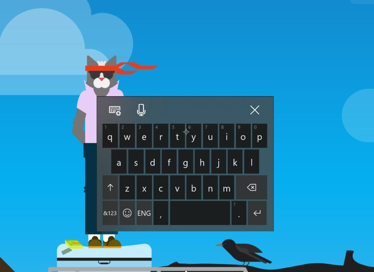 Windows 10 Insider build 17035 acrylic keyboard