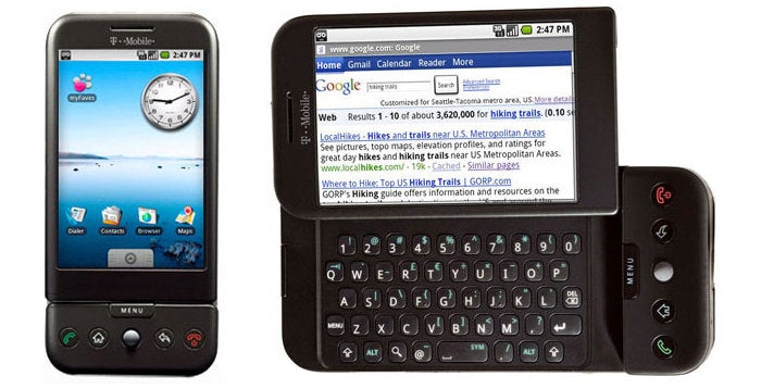 Android version 1.0 on early smartphones