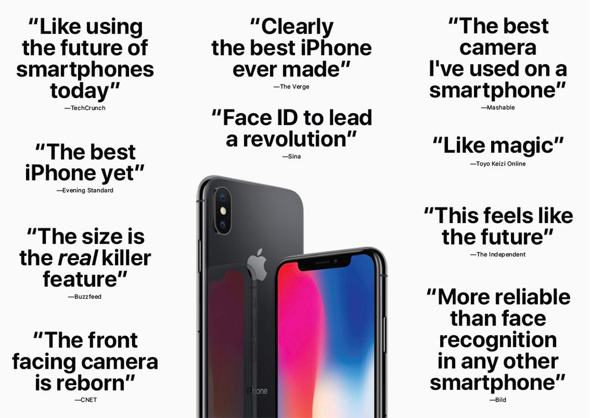 apple reviews iphone x