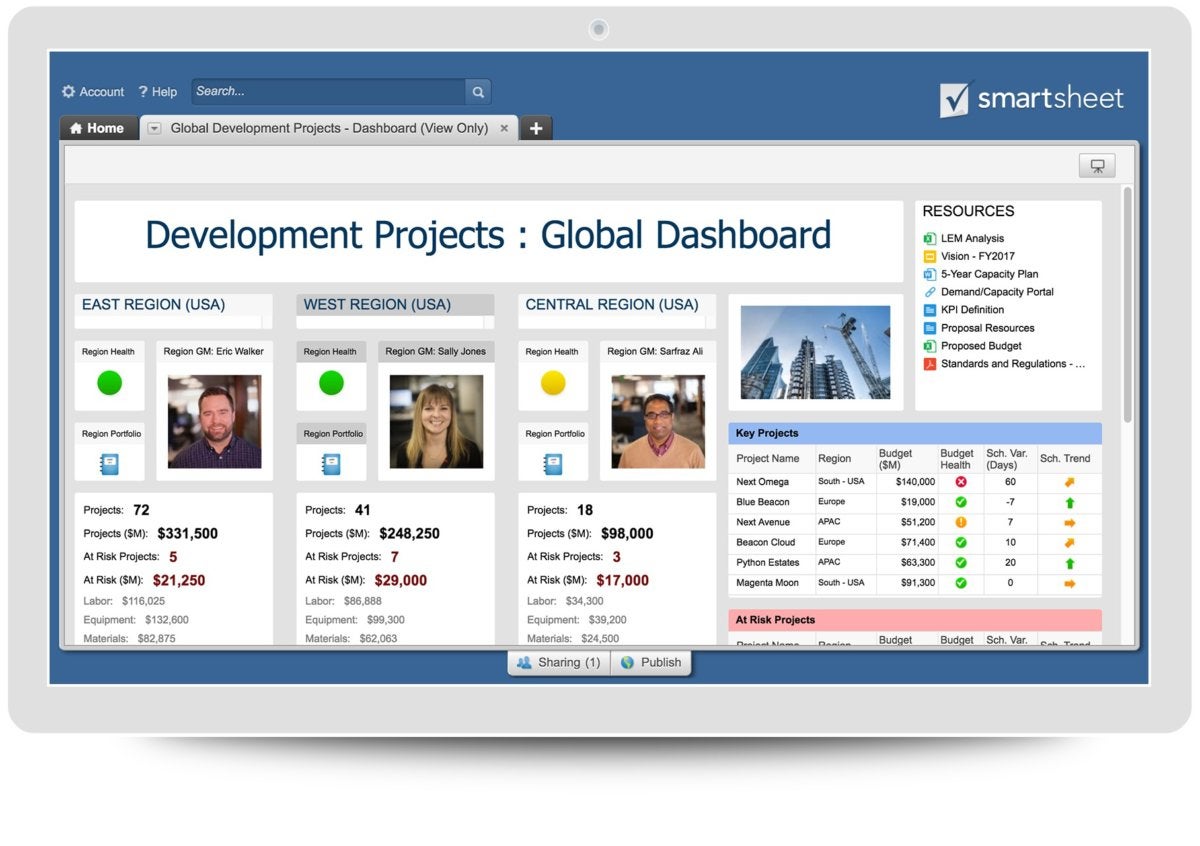 project management template smartsheet