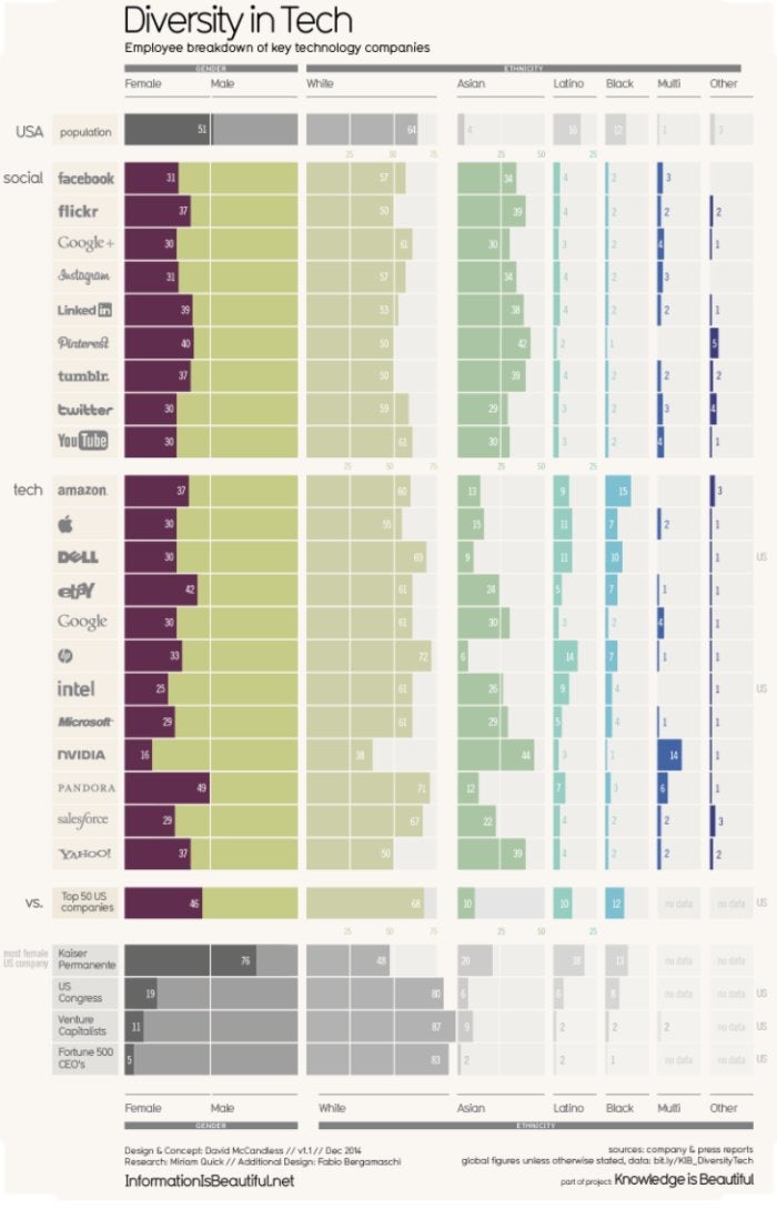 tech company demographics