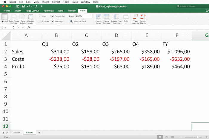 shortcut for transpose in excel in mac