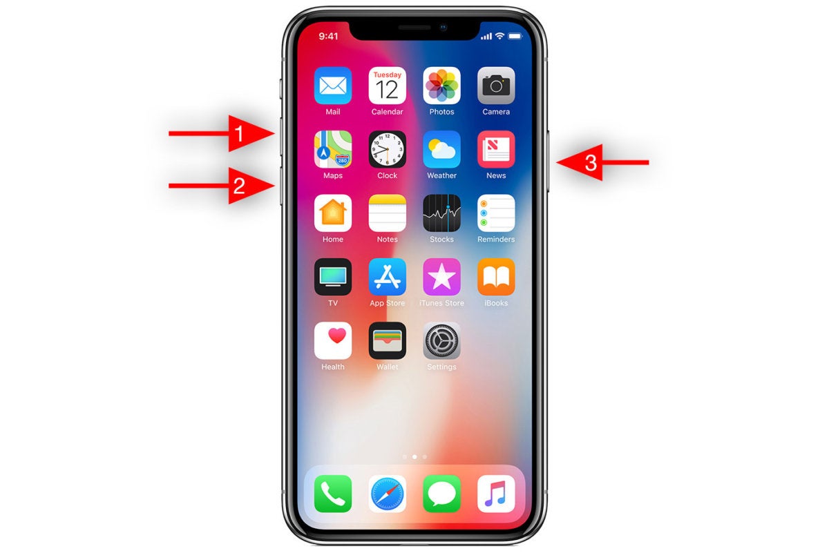 how to iphone x power off