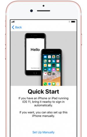 iphone quick start