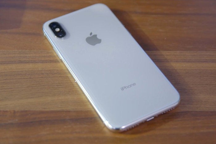 iphone x back silver