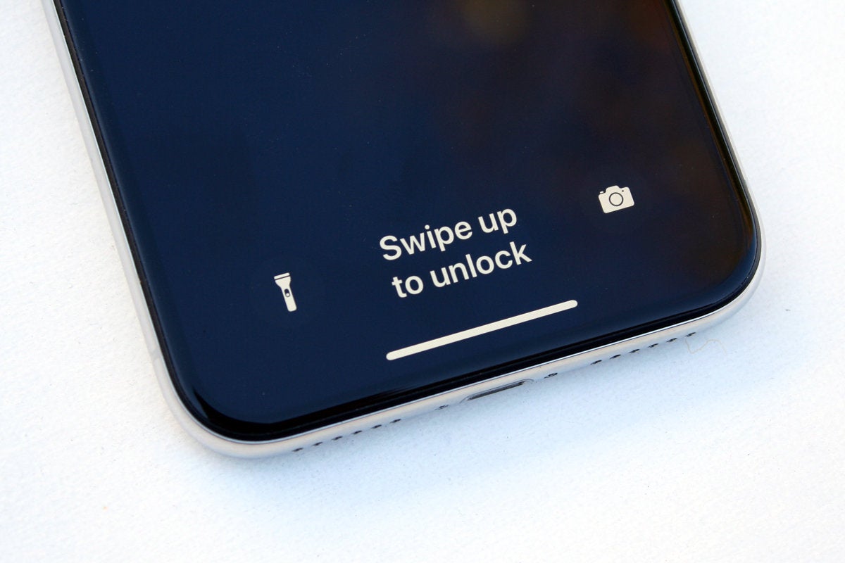 Iphone x swipe to unlock