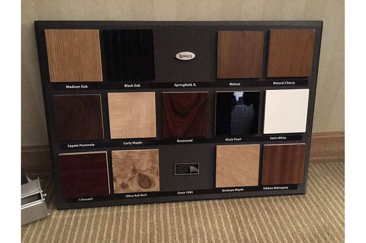Legacy speaker finishes.