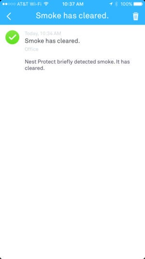 Nest Protect user interface