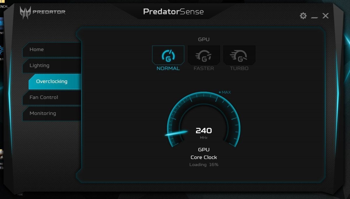 predatorsense overclock