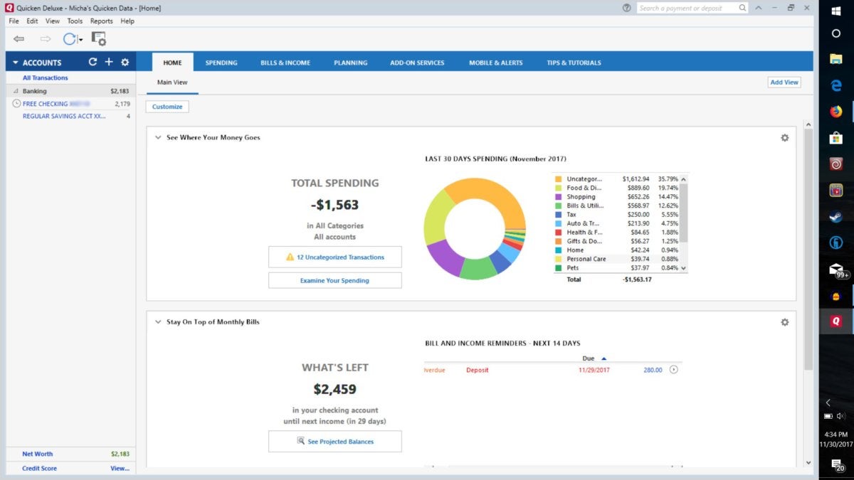 Quicken Deluxe review The dominant budgeting software still has plenty