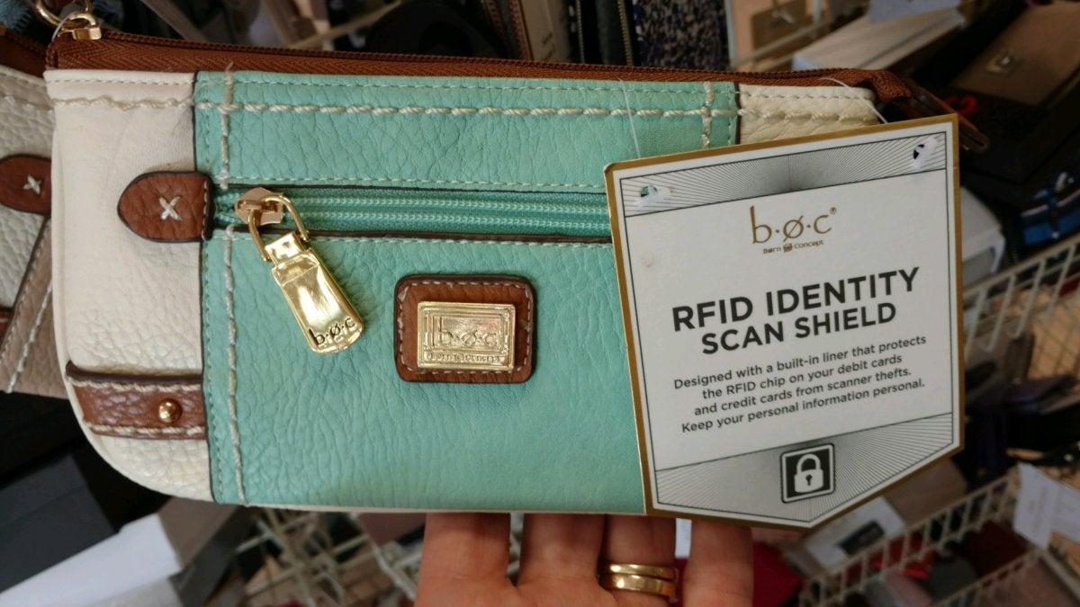 Rfid clearance purse liner