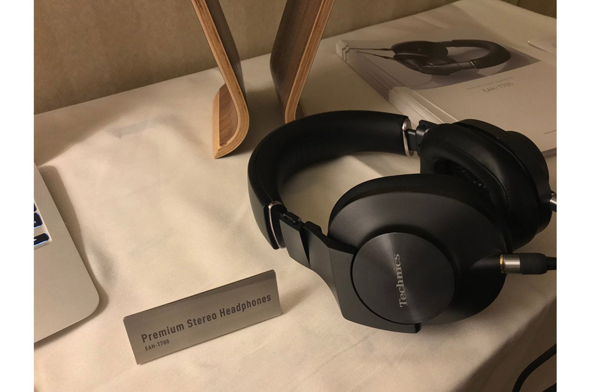 Technics EAH-T700 headhones were on display.